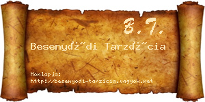 Besenyődi Tarzícia névjegykártya